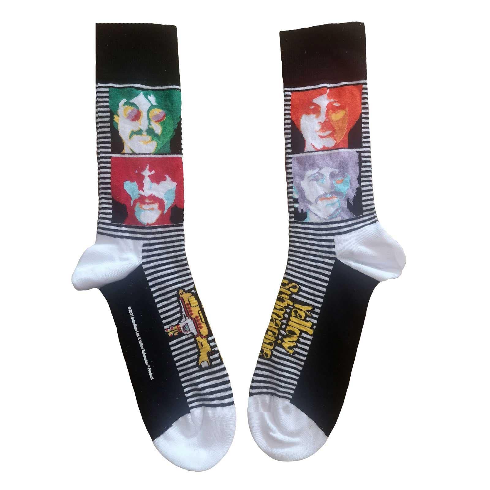 The Beatles Socks Yellow Submarine Sea of Science Colour Official UK Size 7-11 One Size