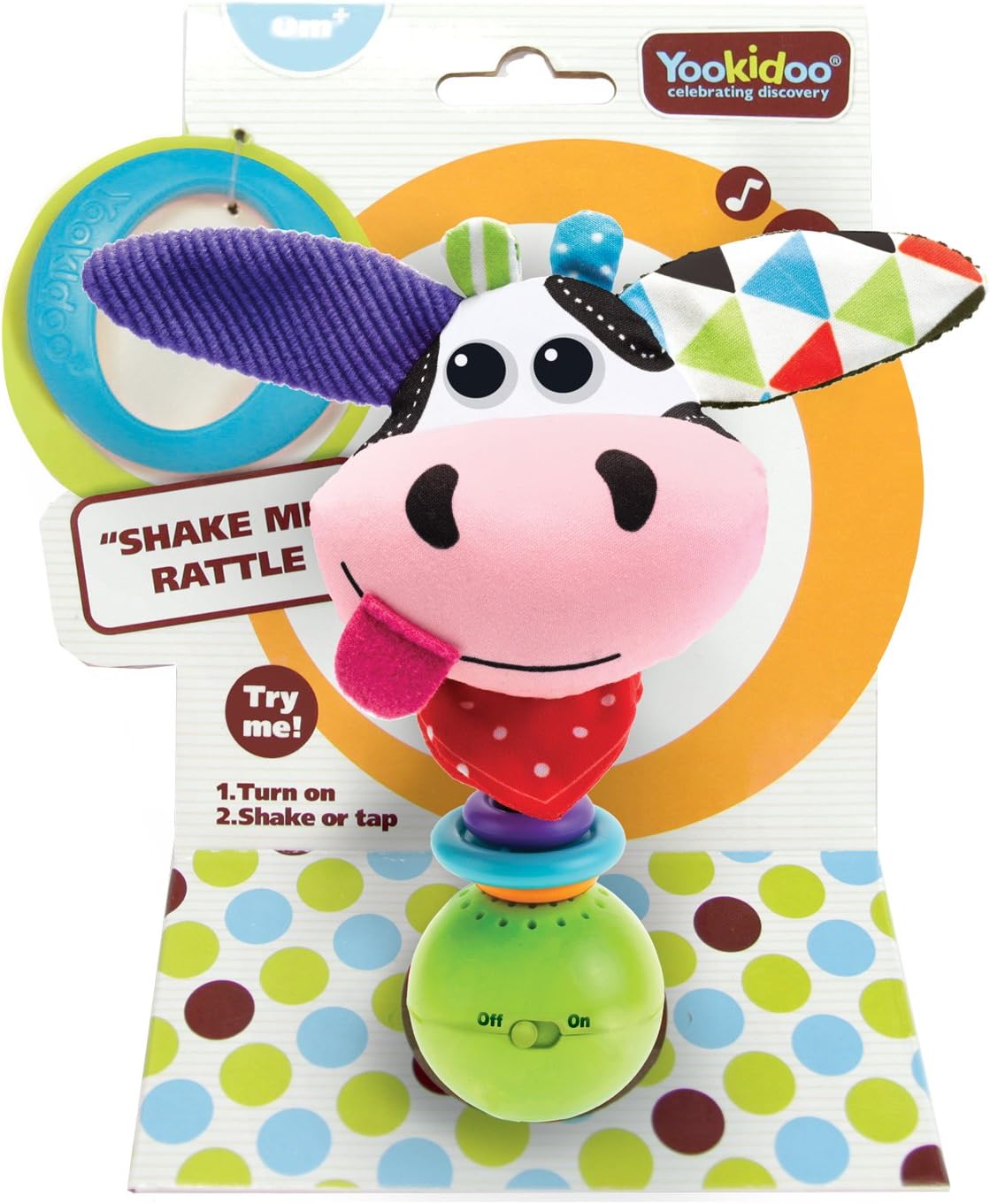 YOOKIDOO - 40132 - Rattle - Cow