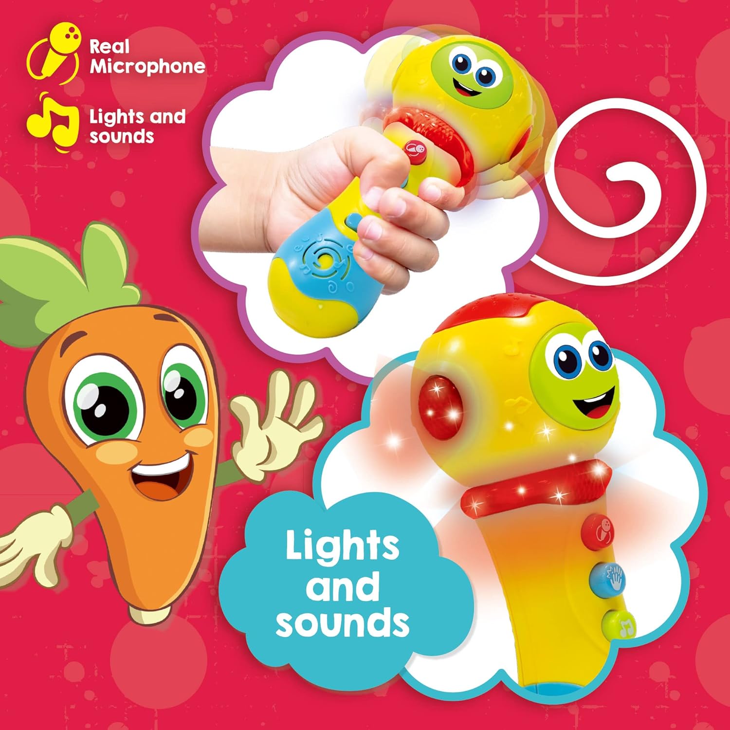 Liscianigiochi CAROTINA BABY - BABY MICROPHONE 2 IN 1