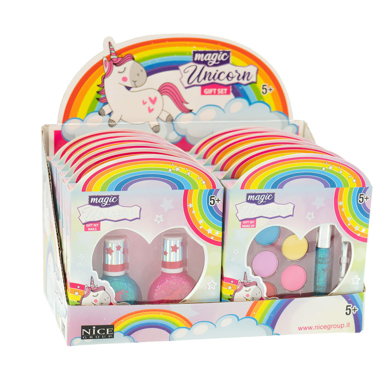 MAGIC UNICORN 16005 Nice Group Gift Set, 1 Box Make Up Unicorn Style Assorted Surprise Nail or Face Kit, Multicolour, Taglia Unica