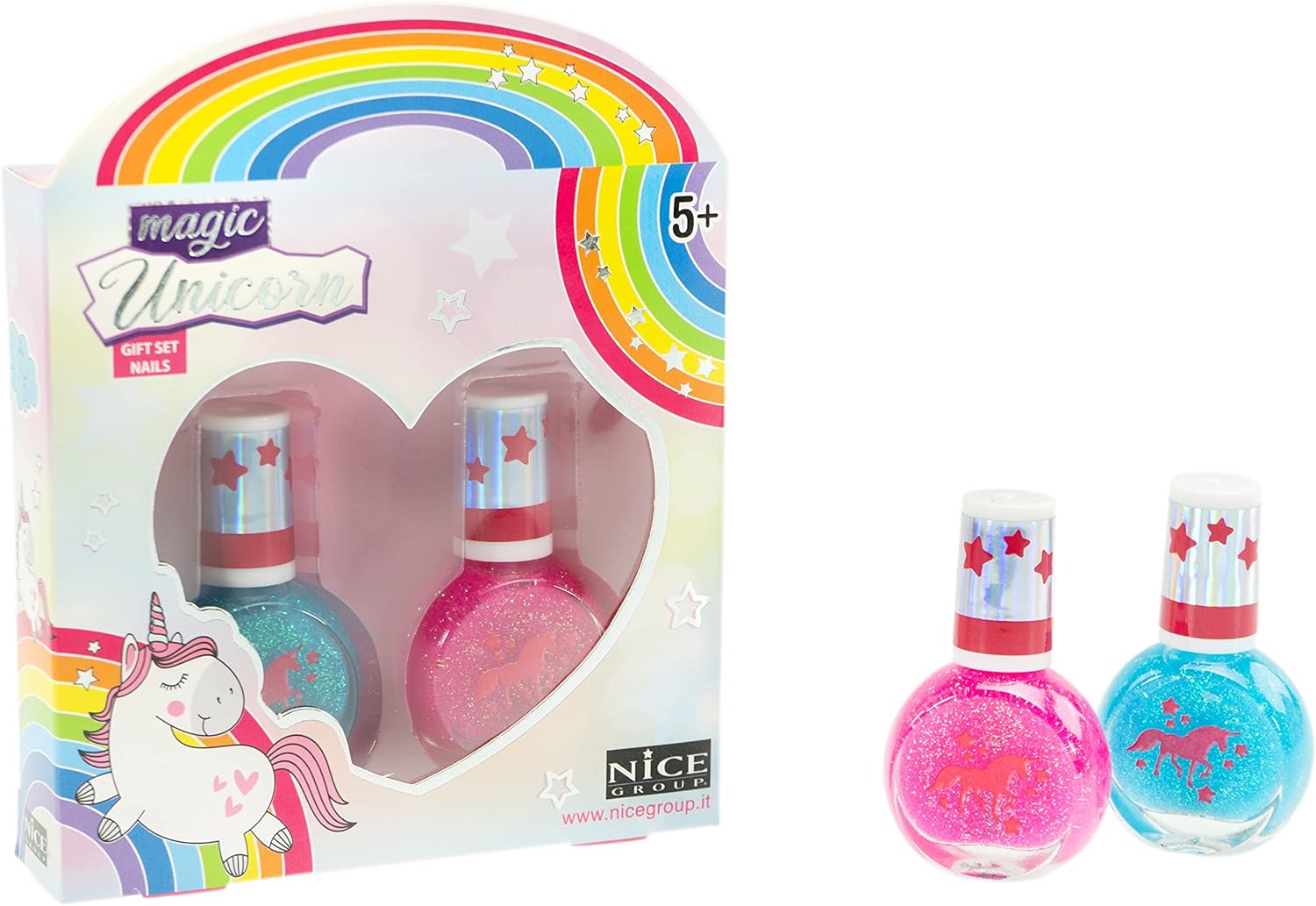 MAGIC UNICORN 16005 Nice Group Gift Set, 1 Box Make Up Unicorn Style Assorted Surprise Nail or Face Kit, Multicolour, Taglia Unica