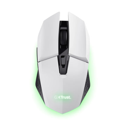 Trust Gaming GXT 110W Felox Rechargeable Wireless Gaming Mouse, 80h Playtime, 800-4800 DPI, Multicolour LED Lighting, 6 Buttons, RGB Computer Mouse for PC, Laptop, Windows