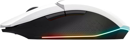 Trust Gaming GXT 110W Felox Rechargeable Wireless Gaming Mouse, 80h Playtime, 800-4800 DPI, Multicolour LED Lighting, 6 Buttons, RGB Computer Mouse for PC, Laptop, Windows