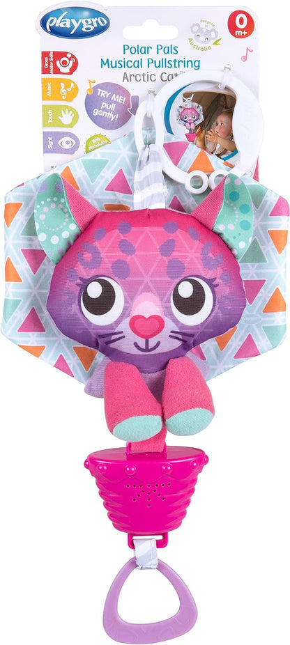 Playgro - Polar Pals Musical Pullstring Cat - (PG0188321