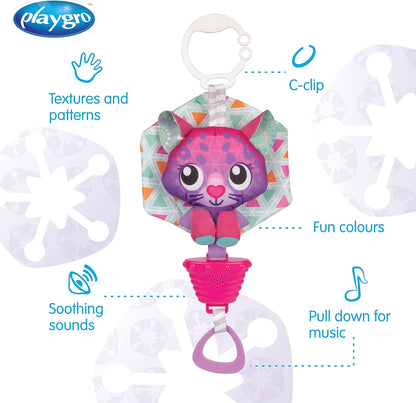 Playgro - Polar Pals Musical Pullstring Cat - (PG0188321