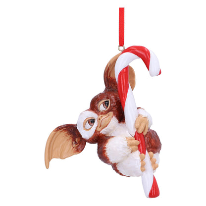 Nemesis Now Gremlins Gizmo Candy Cane Hanging Ornament 10.5cm, Resin, Officially Licensed Gremlins Merchandise, Gremlins Christmas Decoration, Cast in the Finest Resin, Hand-Painted