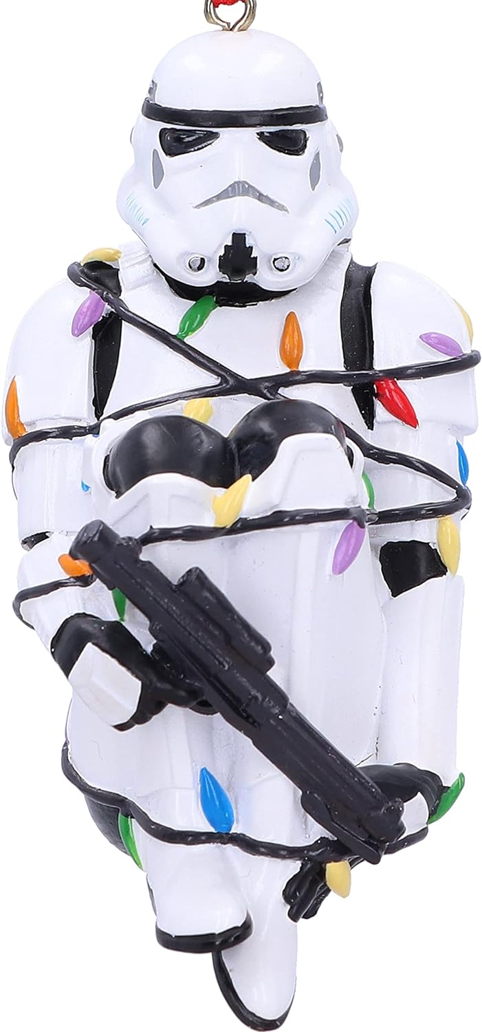Nemesis Now Stormtrooper In Lights Hanging Ornament 9cm, Resin, Officially Licensed Original Stormtrooper Merchandise, Stormtrooper In Lights Hanging Ornament, Cast in the Finest Resin, Hand-Painted