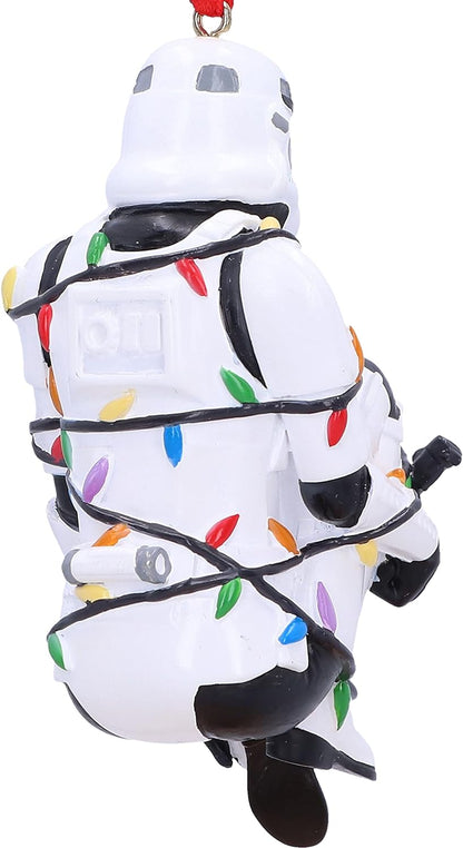 Nemesis Now Stormtrooper In Lights Hanging Ornament 9cm, Resin, Officially Licensed Original Stormtrooper Merchandise, Stormtrooper In Lights Hanging Ornament, Cast in the Finest Resin, Hand-Painted