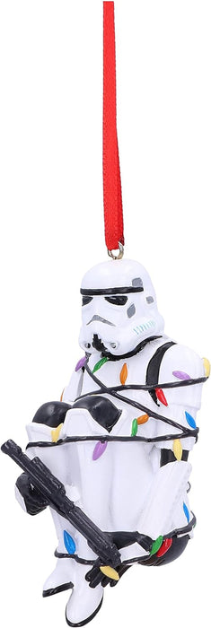Nemesis Now Stormtrooper In Lights Hanging Ornament 9cm, Resin, Officially Licensed Original Stormtrooper Merchandise, Stormtrooper In Lights Hanging Ornament, Cast in the Finest Resin, Hand-Painted