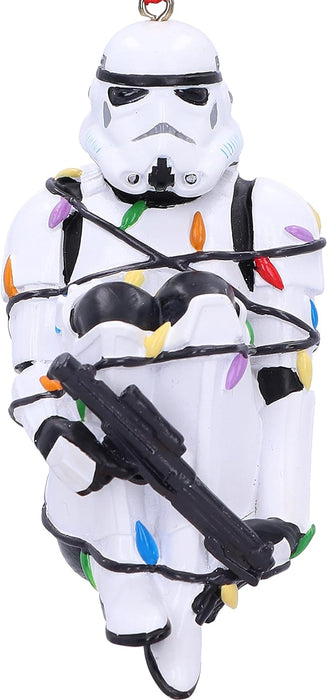 Nemesis Now Stormtrooper In Lights Hanging Ornament 9cm, Resin, Officially Licensed Original Stormtrooper Merchandise, Stormtrooper In Lights Hanging Ornament, Cast in the Finest Resin, Hand-Painted