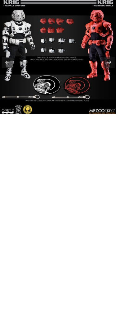 Mezco KRIG - ASSAULT ON KRIG-13 SQUADRON BUILDER SET 2-PACK ONE:12 COLLECTIVE RUMBLE SOCIETY UK EXCLUSIVE