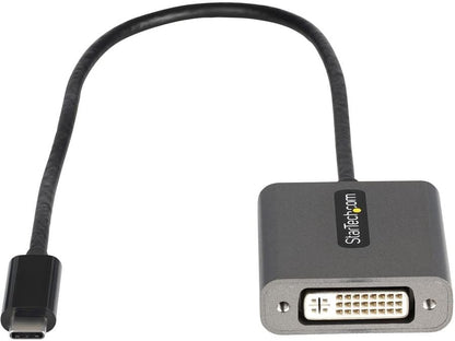 StarTech.com USB C to DVI Adapter - 1920x1200 USB Type C to DVI-D Display/Monitor Video Converter, USB-C Dongle, Thunderbolt 3 Compatible, 12" Attached Cable - Upgraded Version of CDP2DVI (CDP2DVIEC