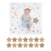 Lulujo - Single Cotton Swaddle & Cards - Written In The Stars