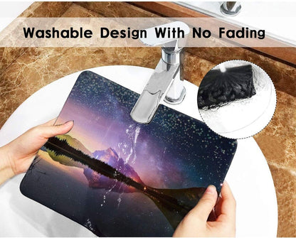 Mouse Pad Customized Mousepad Non-Slip Rubber Base Mouse Pads for Computers Laptop Office Desk Accessories Stars Reflected in A Mountain Lake Mouse Pad