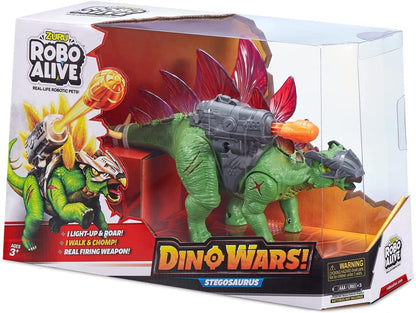 Robo Alive Dino Wars Raptor Toy, Robotic Toy, Realistic Dinosaur Movement, Battle Armor (Stegosaurus
