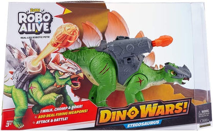 Robo Alive Dino Wars Raptor Toy, Robotic Toy, Realistic Dinosaur Movement, Battle Armor (Stegosaurus
