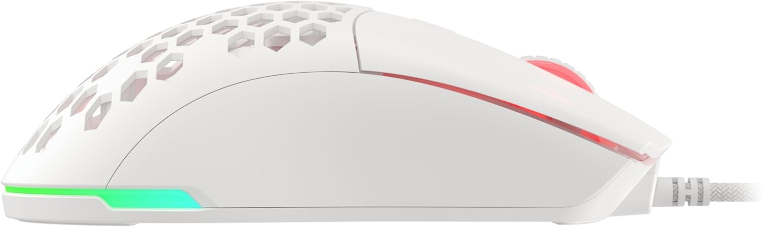 GENESIS Krypton 750 RGB 8000DPI Ultra-light White Gaming Mouse