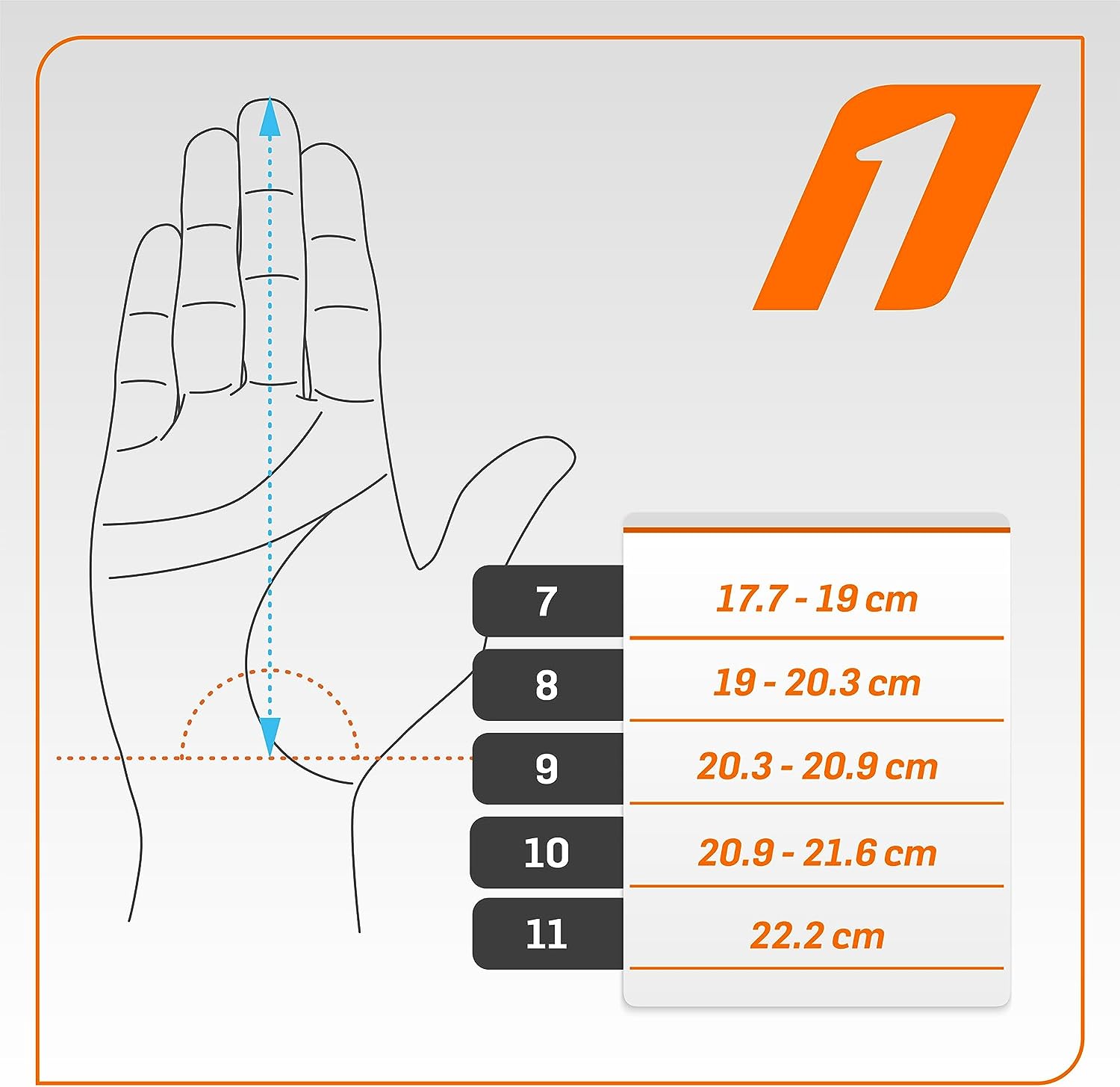 Goalkeeper Gloves Rinat Kratos Turf Dark Orange (Size: 7)