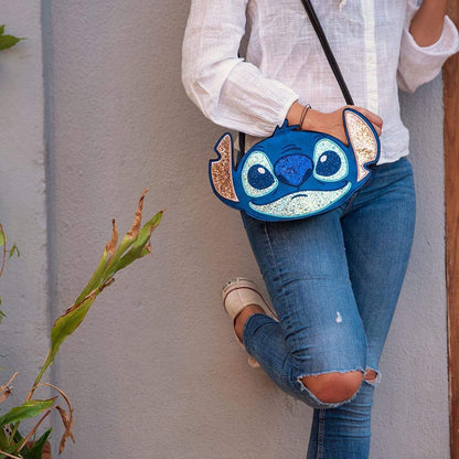 CERDÁ LIFE'S LITTLE MOMENTS Unisex 3D Disney Stitch, Umhängetasche, Blau (Blau