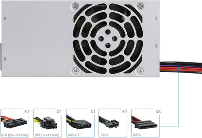 TooQ TQEP-TFX500S-O - 500 W Ecopower II Power Supply TFX 12 V V1.3 OEM Silent Fan
