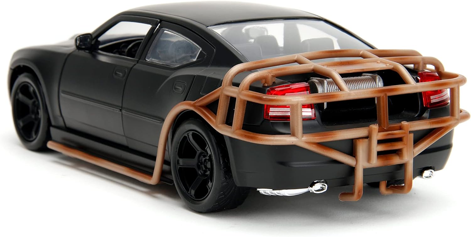 Jada Toys F&F Dodge Charger Heist Car, Fast and Furios, 1:24, Muscle Car, Conocido en la Serie de películas, Color Negro