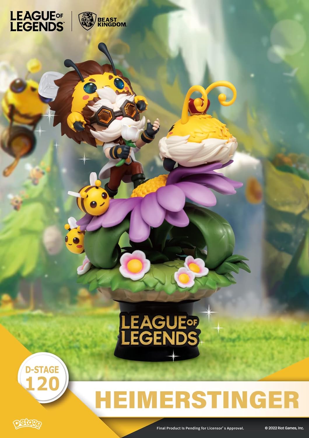 BEAST KINGDOM CO., LTD League of Legends: Nunu, Beelump, and Heimerstinger D-Stage DS-102 Set