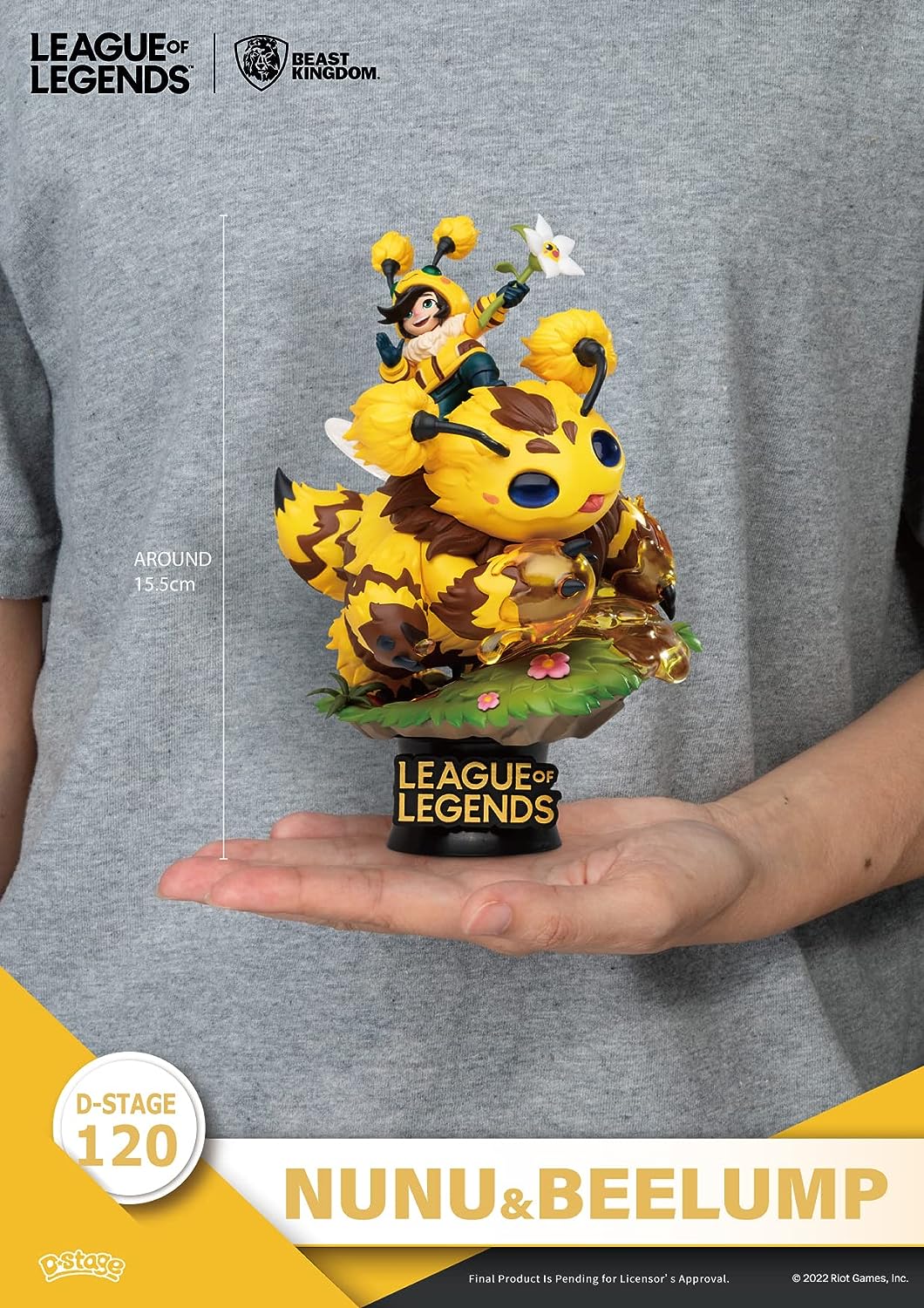 BEAST KINGDOM CO., LTD League of Legends: Nunu, Beelump, and Heimerstinger D-Stage DS-102 Set