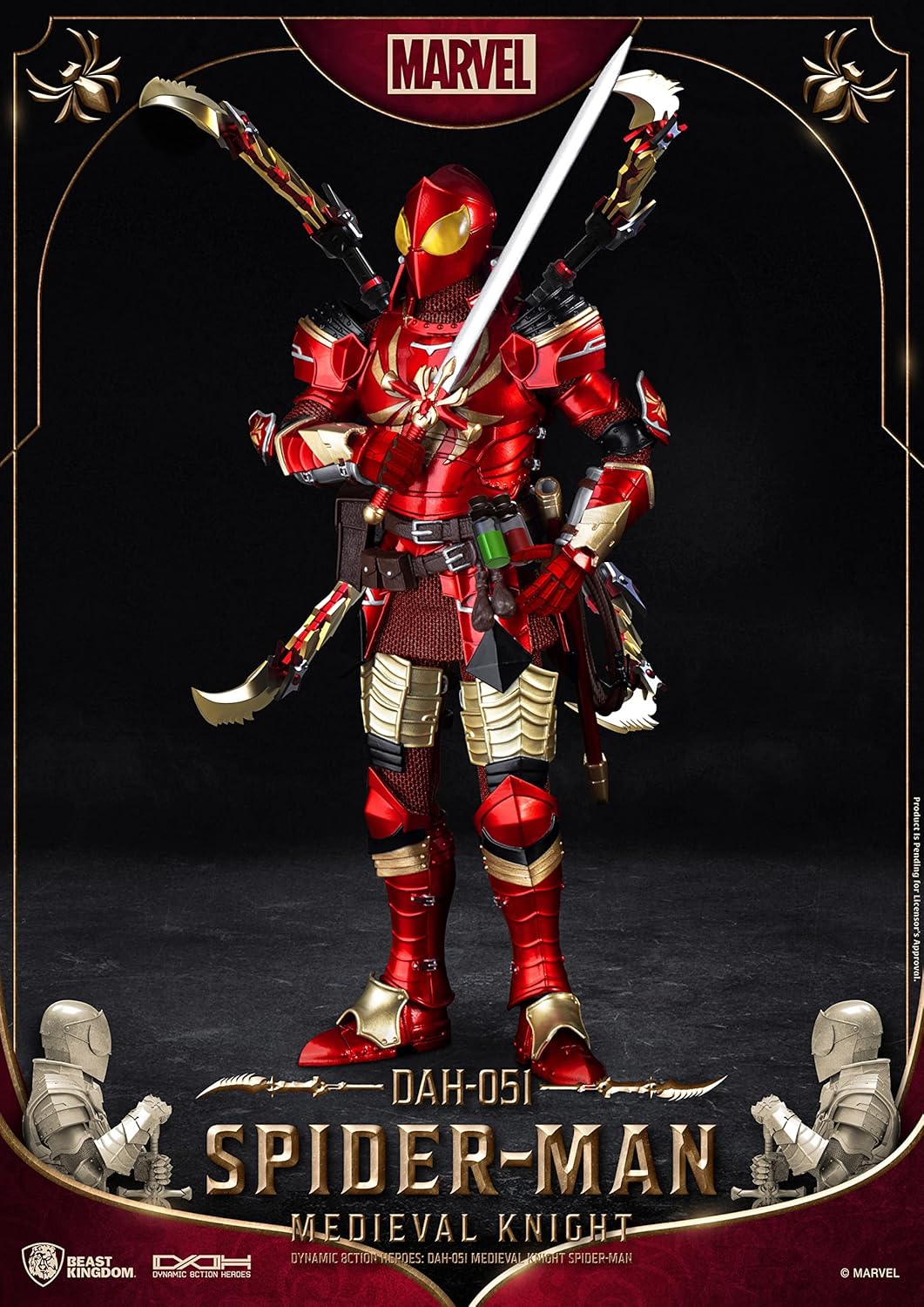 Medieval Knight Spider-Man DAH-051 Dynamic 8-ction Figure