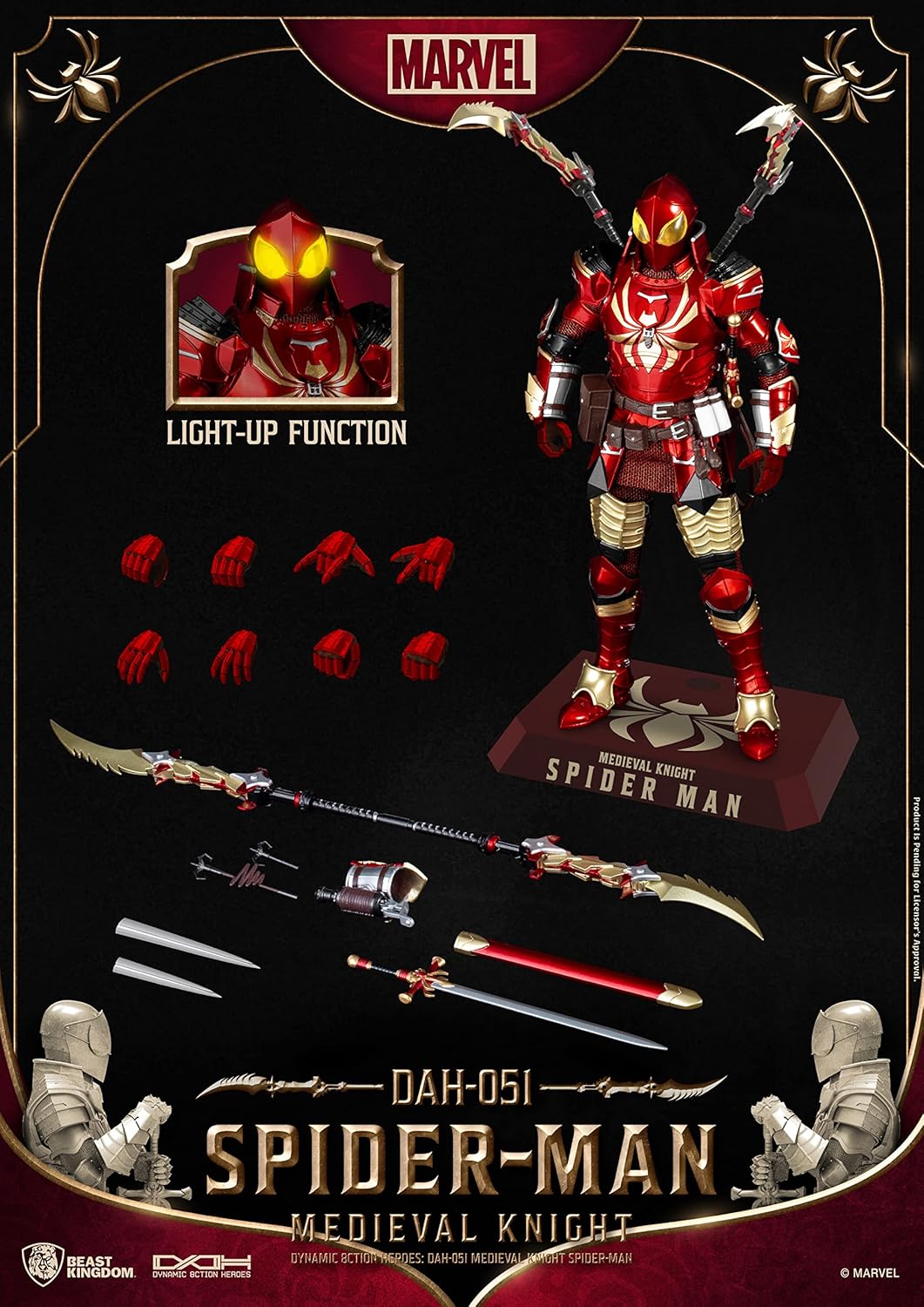 Medieval Knight Spider-Man DAH-051 Dynamic 8-ction Figure