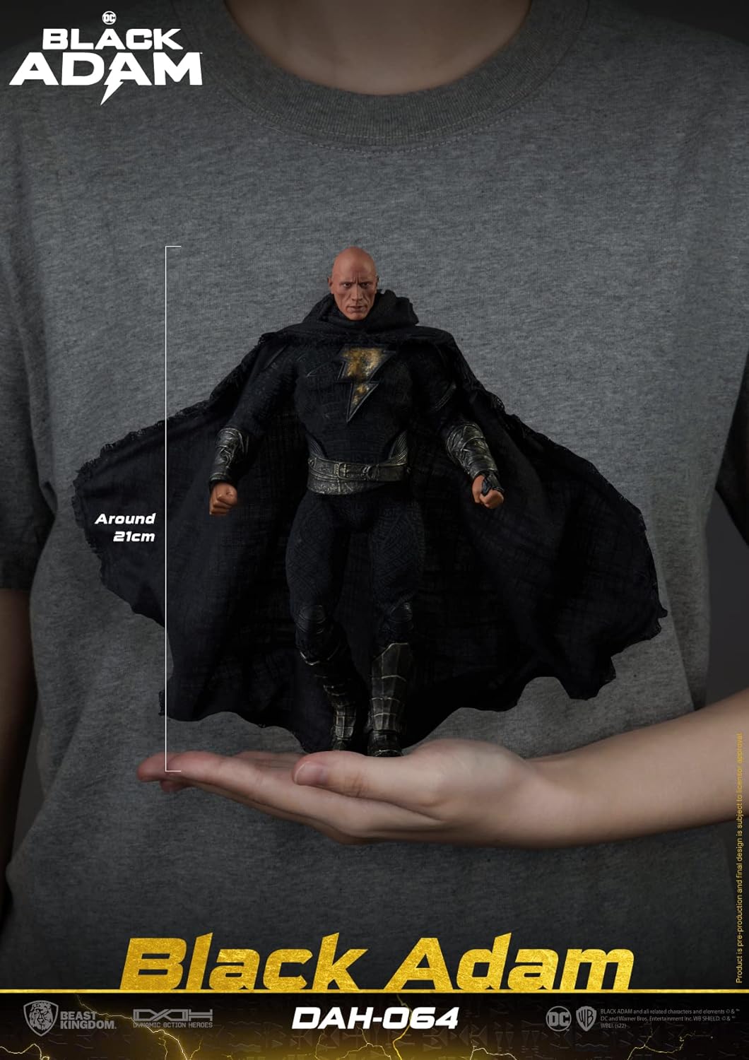 BEAST KINGDOM CO., LTD Black Adam: Black Adam - Dynamic 8-ction Heroes Action Figure