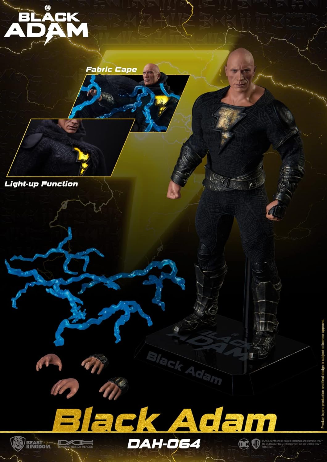 BEAST KINGDOM CO., LTD Black Adam: Black Adam - Dynamic 8-ction Heroes Action Figure