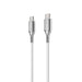 Cygnett Armoured 2.0 USB-C to USB-C (5A/100W) Cable 1M - White - Connector, Fast Charging, Data Transfer