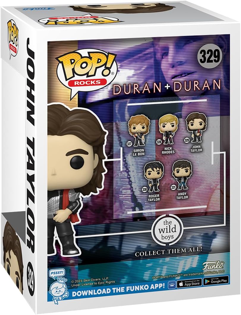 Funko POP! Rocks: Duran Duran - Wild Boys John Taylor - Collectable Vinyl Figure - Gift Idea - Official Merchandise - Toys for Kids & Adults - Music Fans - Model Figure for Collectors and Display