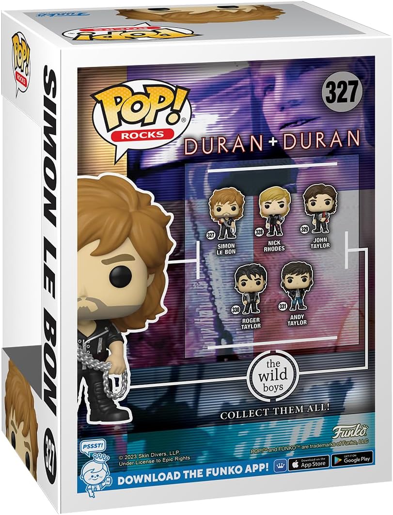 Funko POP! Rocks: Duran Duran - Wild Boys Simon Le Bon - Collectable Vinyl Figure - Gift Idea - Official Merchandise - Toys for Kids & Adults - Music Fans - Model Figure for Collectors and Display