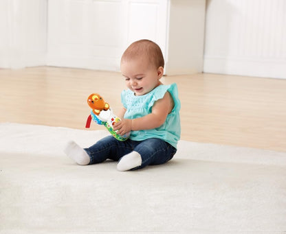 VTech Il Telefono di Teddy, Telefono per Bambini Interattivo, Impara i Colori e i Numeri, Cellulare con Clip, Gioco Neonato con 4 Canzoni e 15 Melodie, Lingua Italiana, Batterie Incluse, 6-36 Mesi
