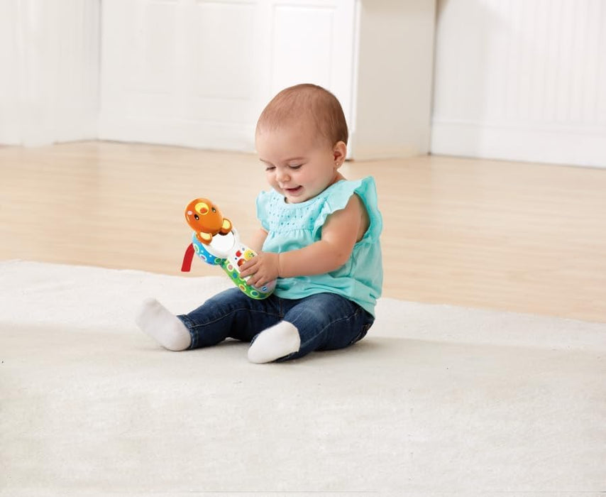 VTech Il Telefono di Teddy, Telefono per Bambini Interattivo, Impara i Colori e i Numeri, Cellulare con Clip, Gioco Neonato con 4 Canzoni e 15 Melodie, Lingua Italiana, Batterie Incluse, 6-36 Mesi