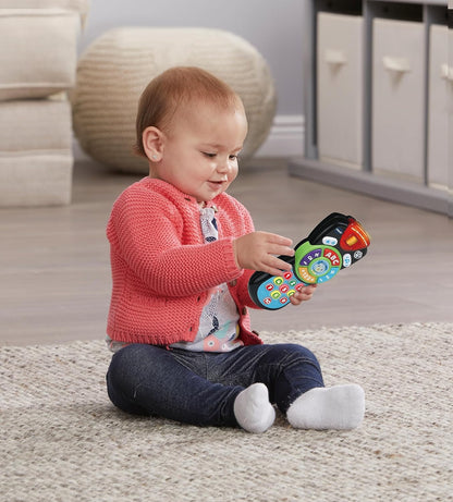 VTech Super Telecomando Parlante, Telecomando Interattivo per Neonati, Impara i Numeri e l'Alfabeto Insieme a Scout, Oltre 100 Canzoni per Bambini, Lingua Italiana, Batterie Incluse, 9-36 Mesi