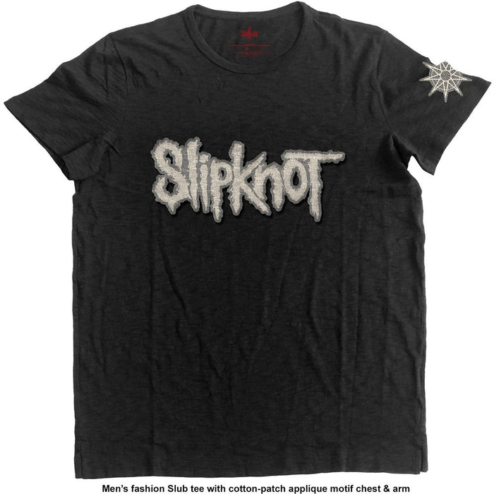Slipknot T Shirt Applique Band Logo and Star Official Unisex