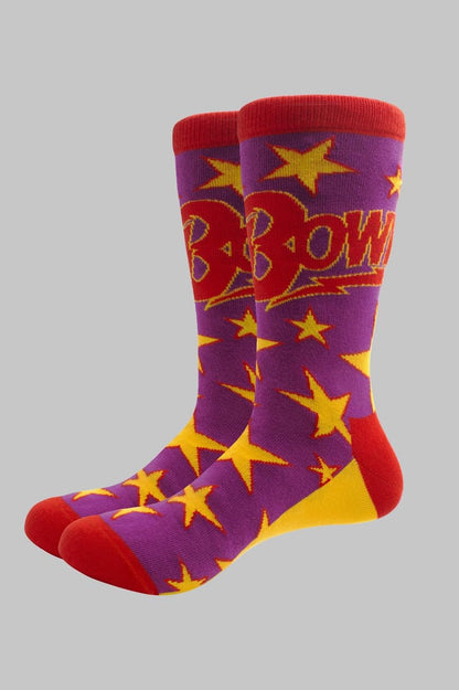 David Bowie Unisex Adult Stars Infill Socks