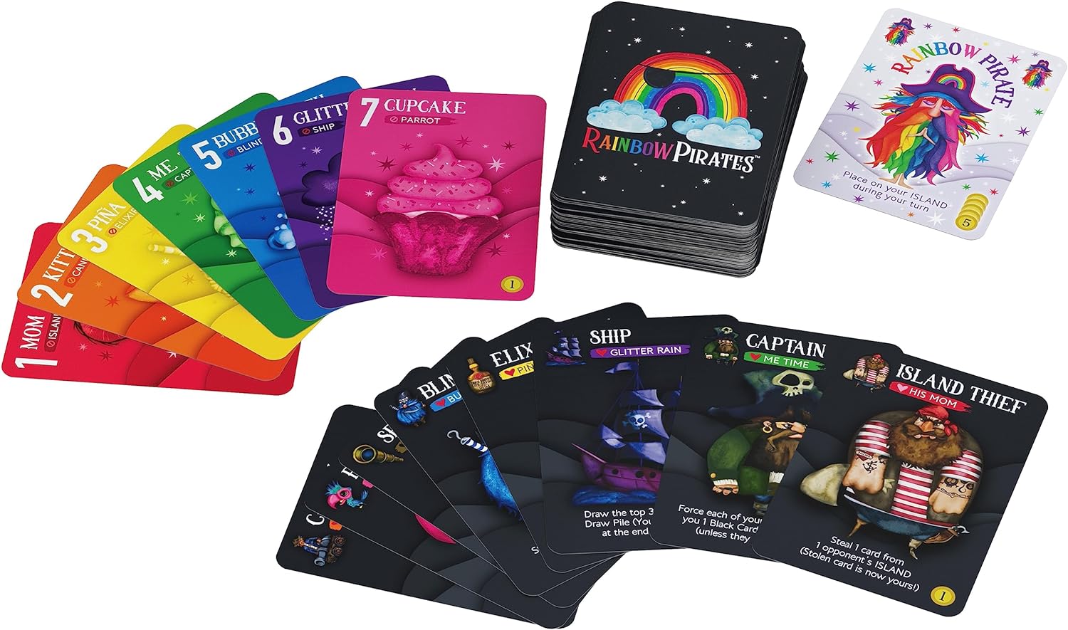 GOLIATH Rainbow Pirates Card Game Party Game 2-5 Players 7+ Years Italian Edition