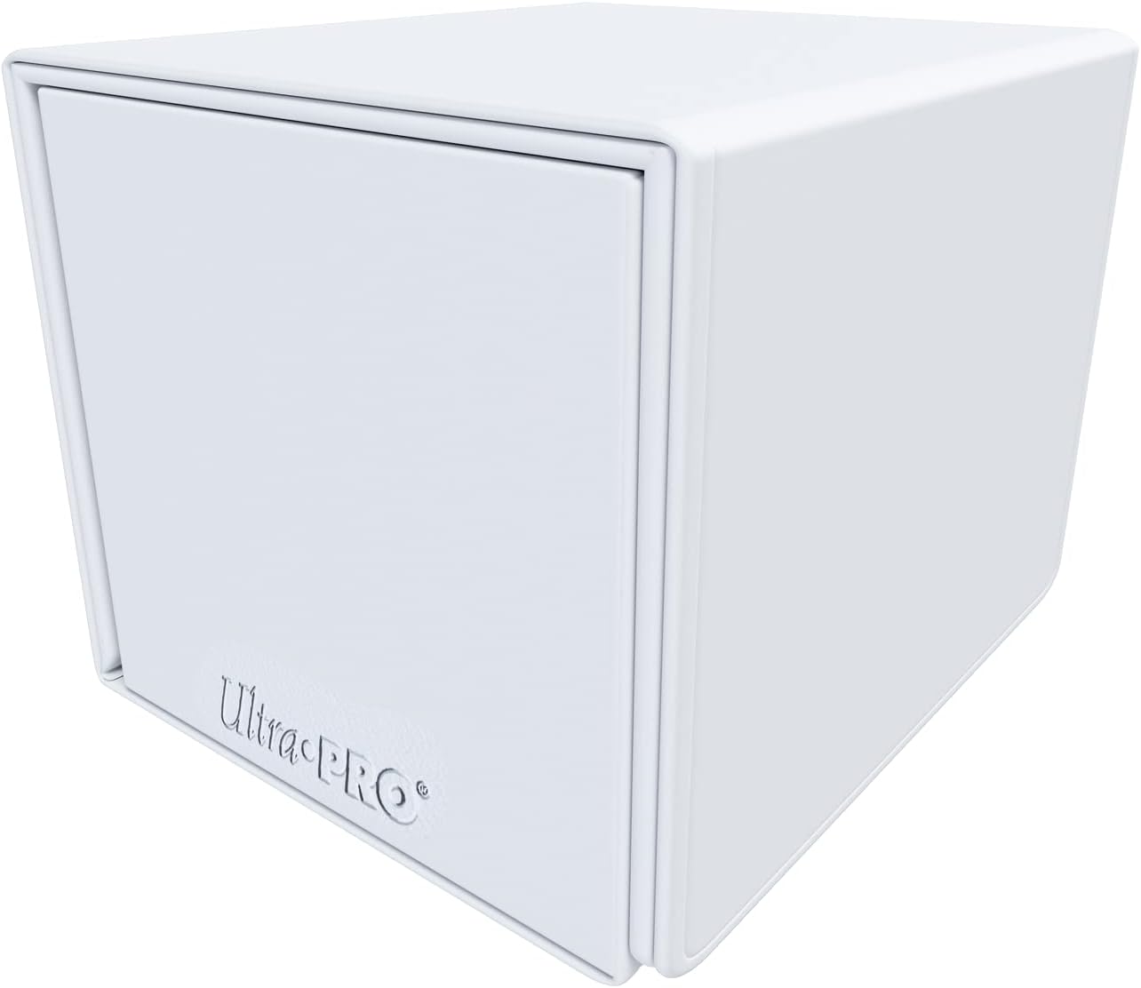 Ultra Pro - Vivid Alcove Edge White: Protect & Store Valuable Cards Deck Box for Pokemon/Magic/YuGiOh Cards, Sports Cards, Baseball Cards, Collectible Card Storage Deck Box