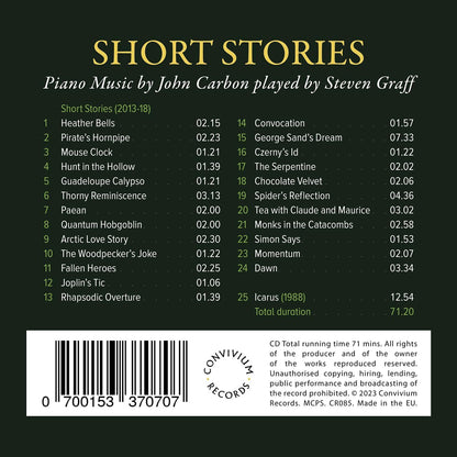John Carbon: Short Stories for Piano