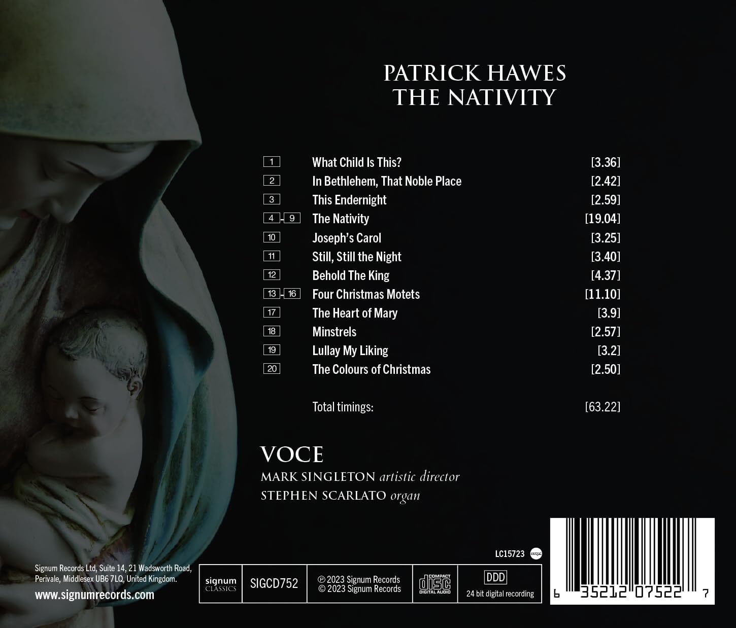 Patrick Hawes: The Nativity