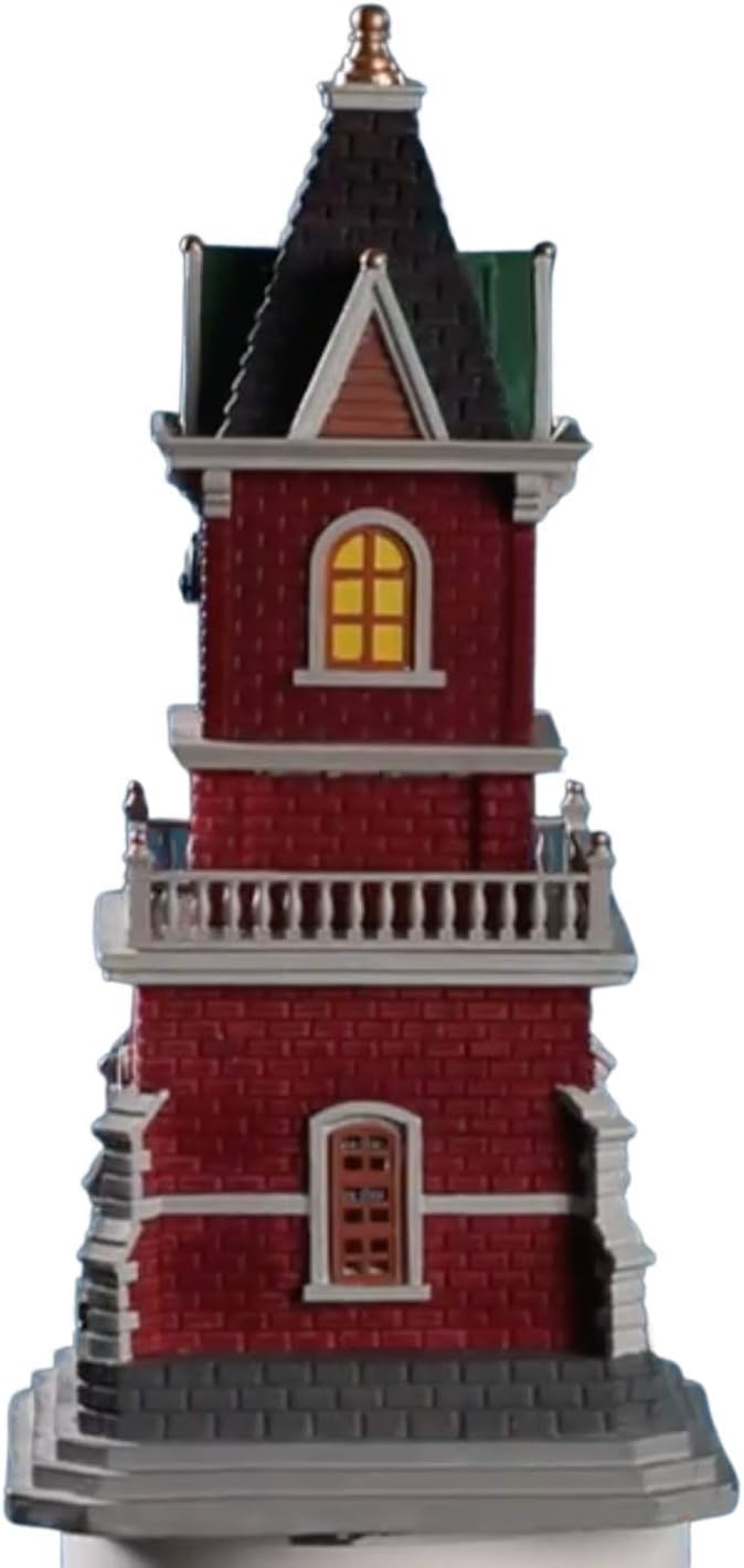 Lemax Christmas Village Tannenbaum Clock Tower Battery Operated (1.5V) - 05679
