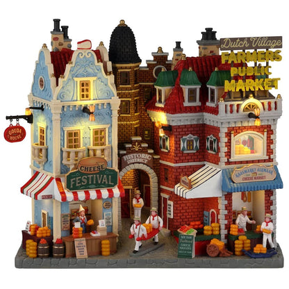 Lemax 25868 Caddington Village Facade: Dutch Cheese Festival & Farmers Market