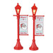 Lemax 34091 Santa's Wonderland Accessory: North Pole Lamppost (Set Of 2