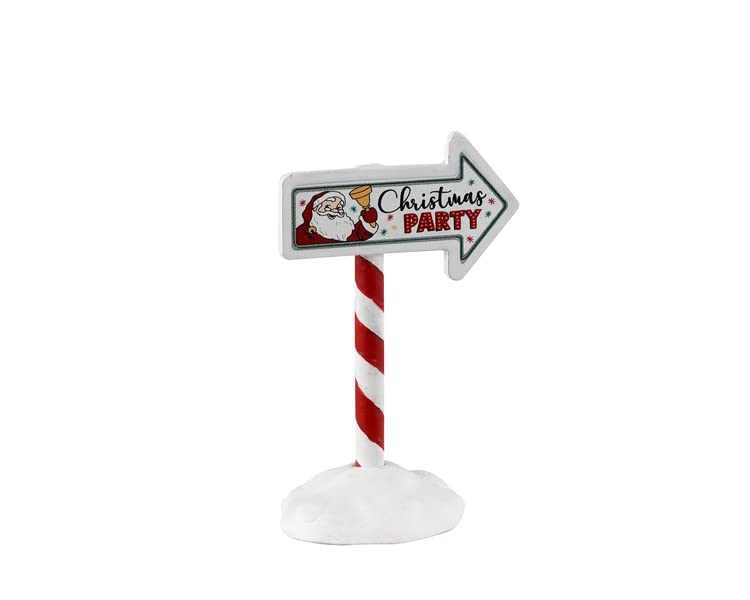 Lemax 34093 Christmas Village Accessory: Christmas Party Sign