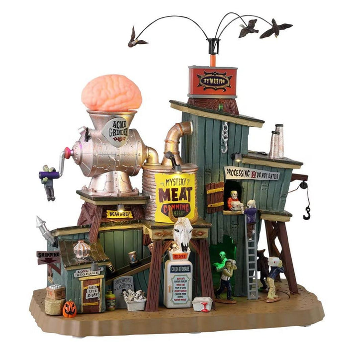 Lemax 35008-UK Spooky Town Sights & Sounds: Mystery Meat Canning Co.