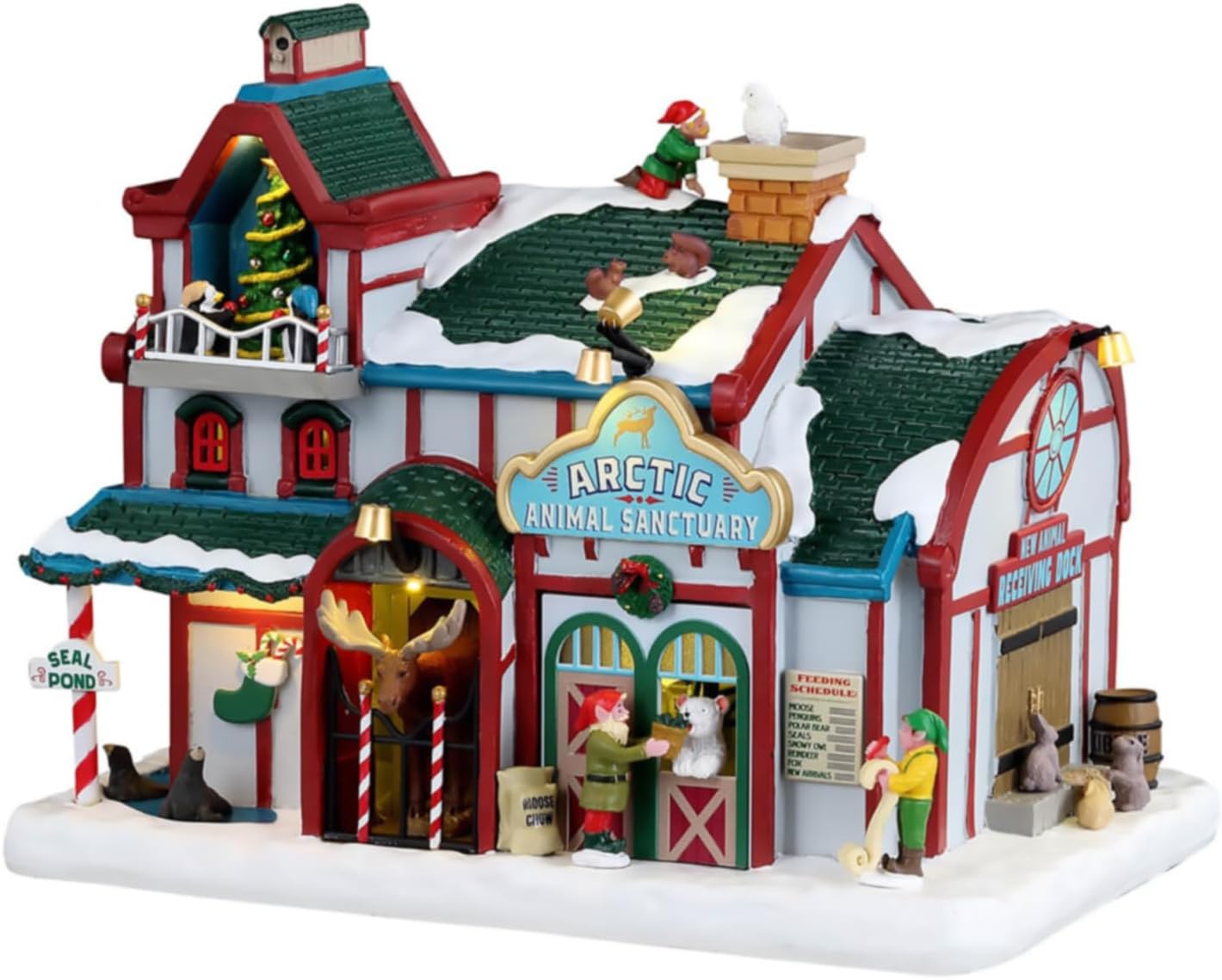 Lemax 35075 Santa's Wonderland Lighted Buildings: Arctic Animal Sanctuary