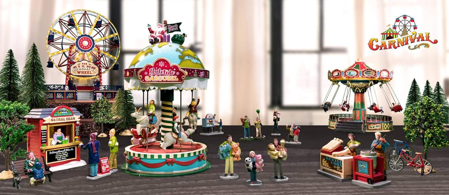 Lemax - Carnival - Sights & Sounds: Yuletide Carousel - (94525